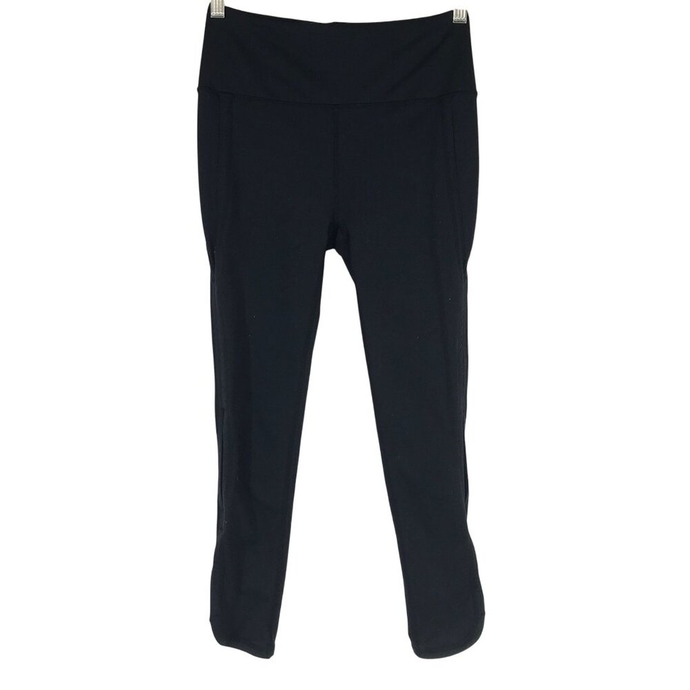 FREE PEOPLE MOVEMENT - WOMEN'S SMALL -BLACK ELASTIC WAIST STRETCH LEGGINGS PANTS